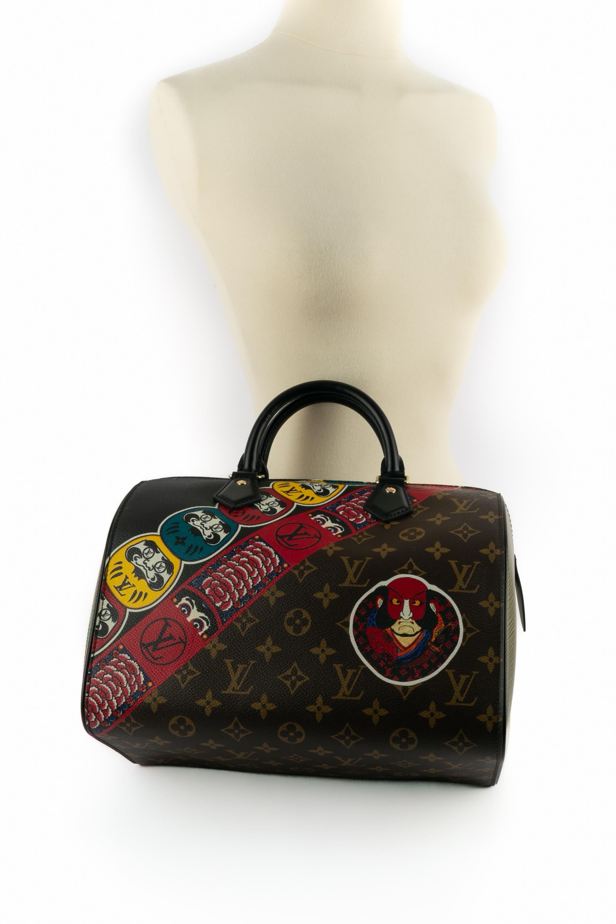 Louis Vuitton 30 kabuki speedy bag 2017 limitierte Auflage im Angebot 7