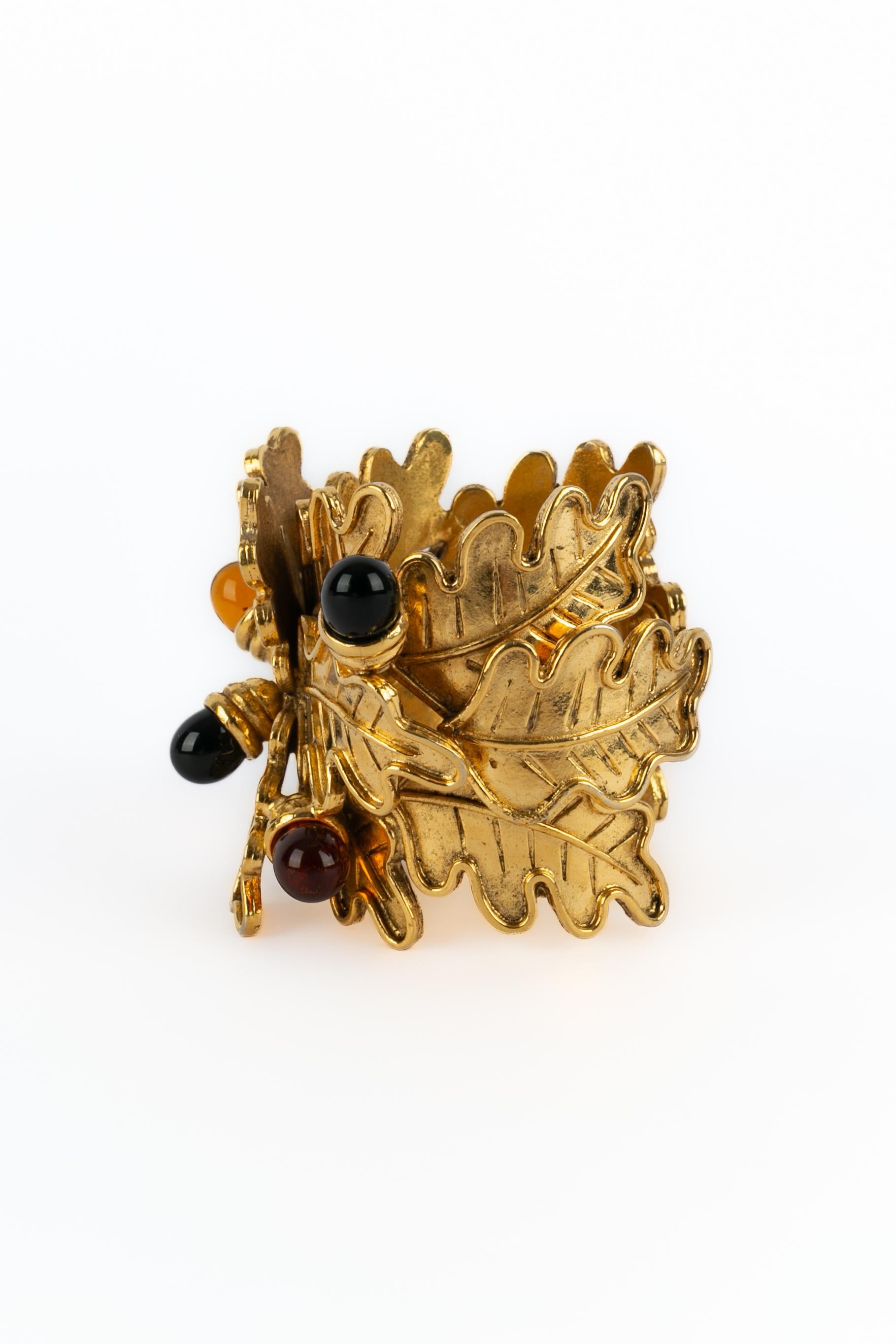 Loewe cuff bracelet 1990s In Excellent Condition For Sale In SAINT-OUEN-SUR-SEINE, FR