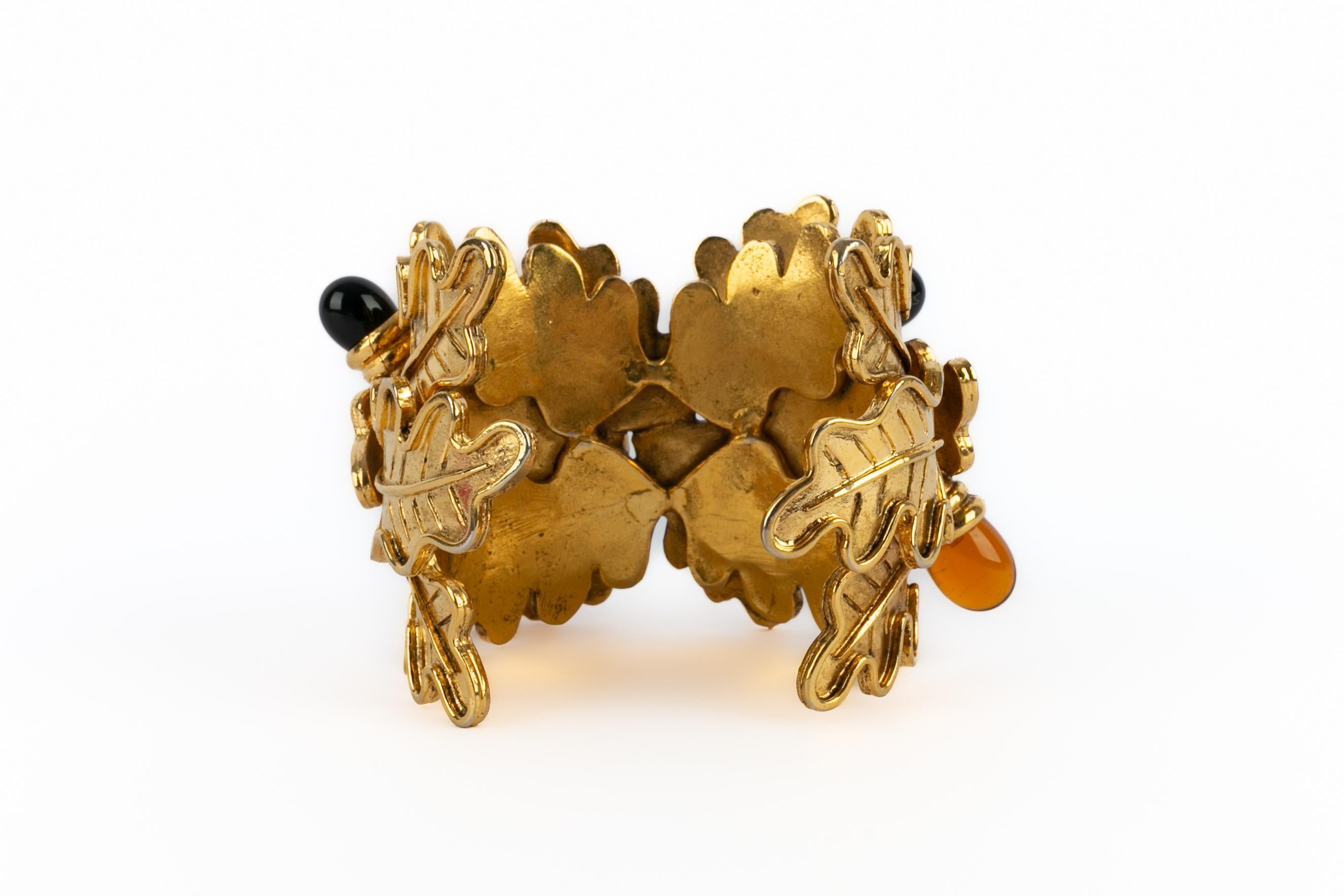 Women's or Men's Loewe cuff bracelet 1990s For Sale