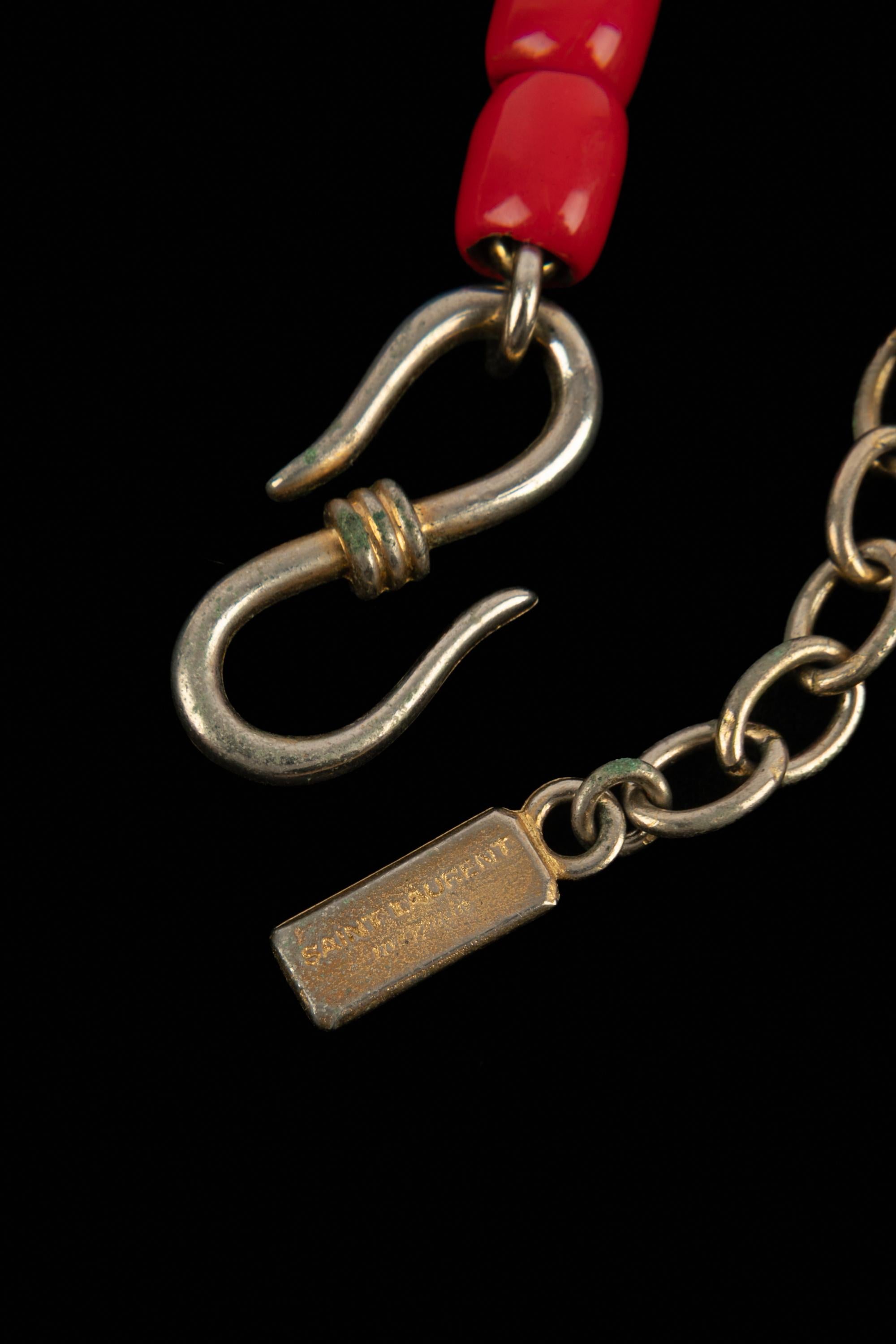 Yves Saint Laurent Korallenkette im Angebot 5