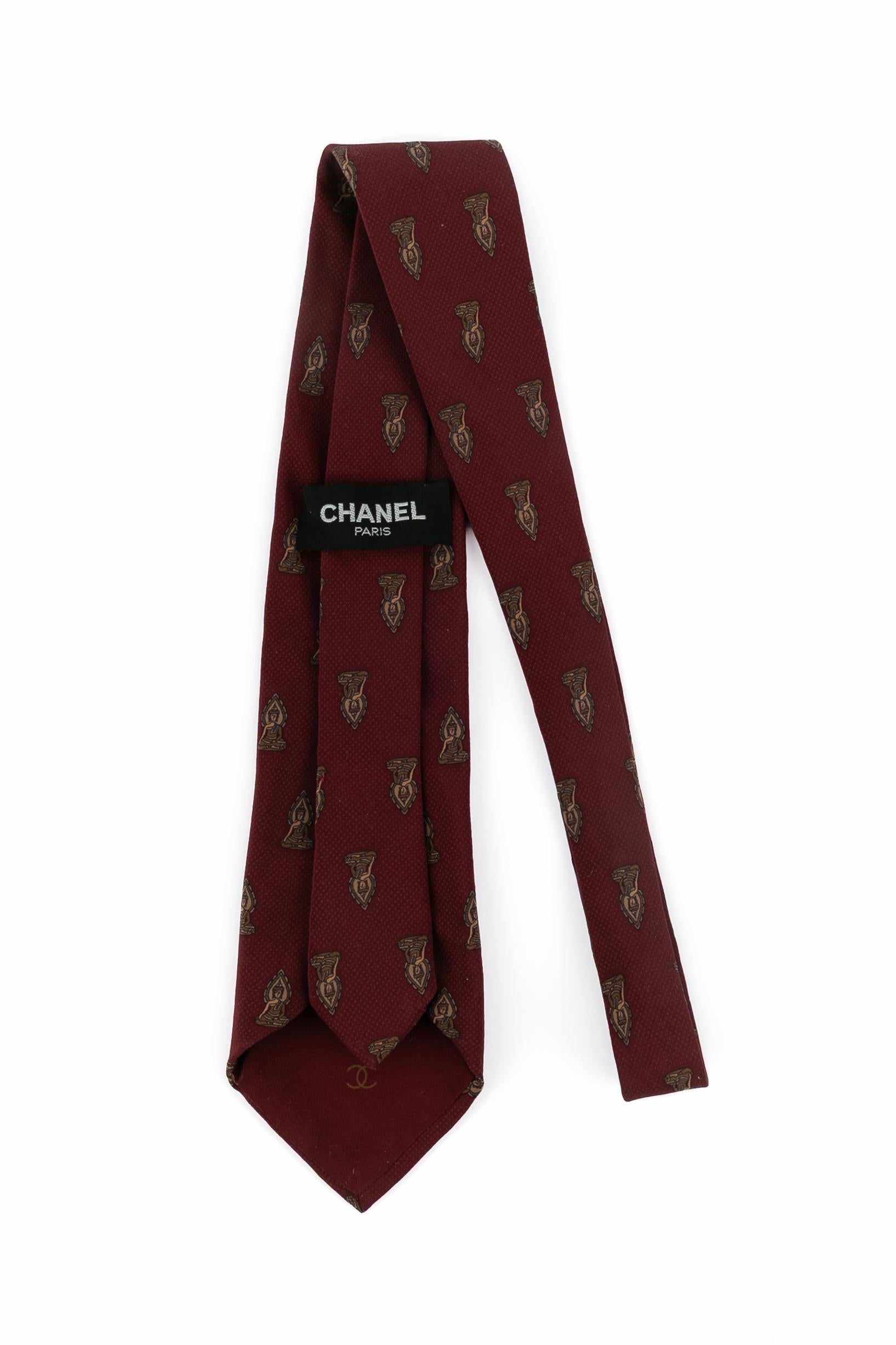 Corbata de seda Chanel Negro en venta
