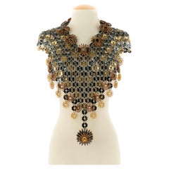 Vintage Paco Rabanne dickey necklace Winter 1990