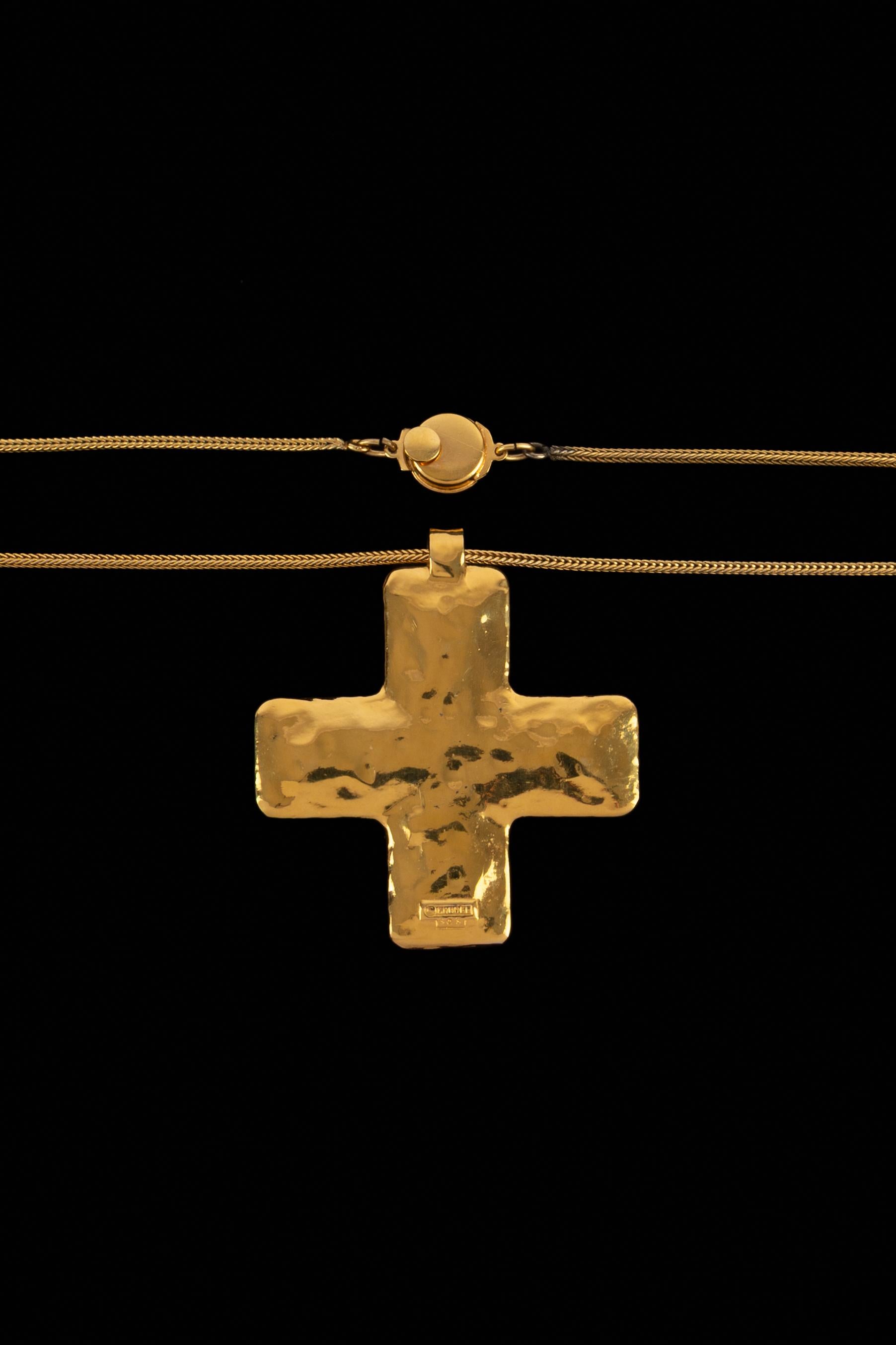 Chanel cross necklace For Sale 3