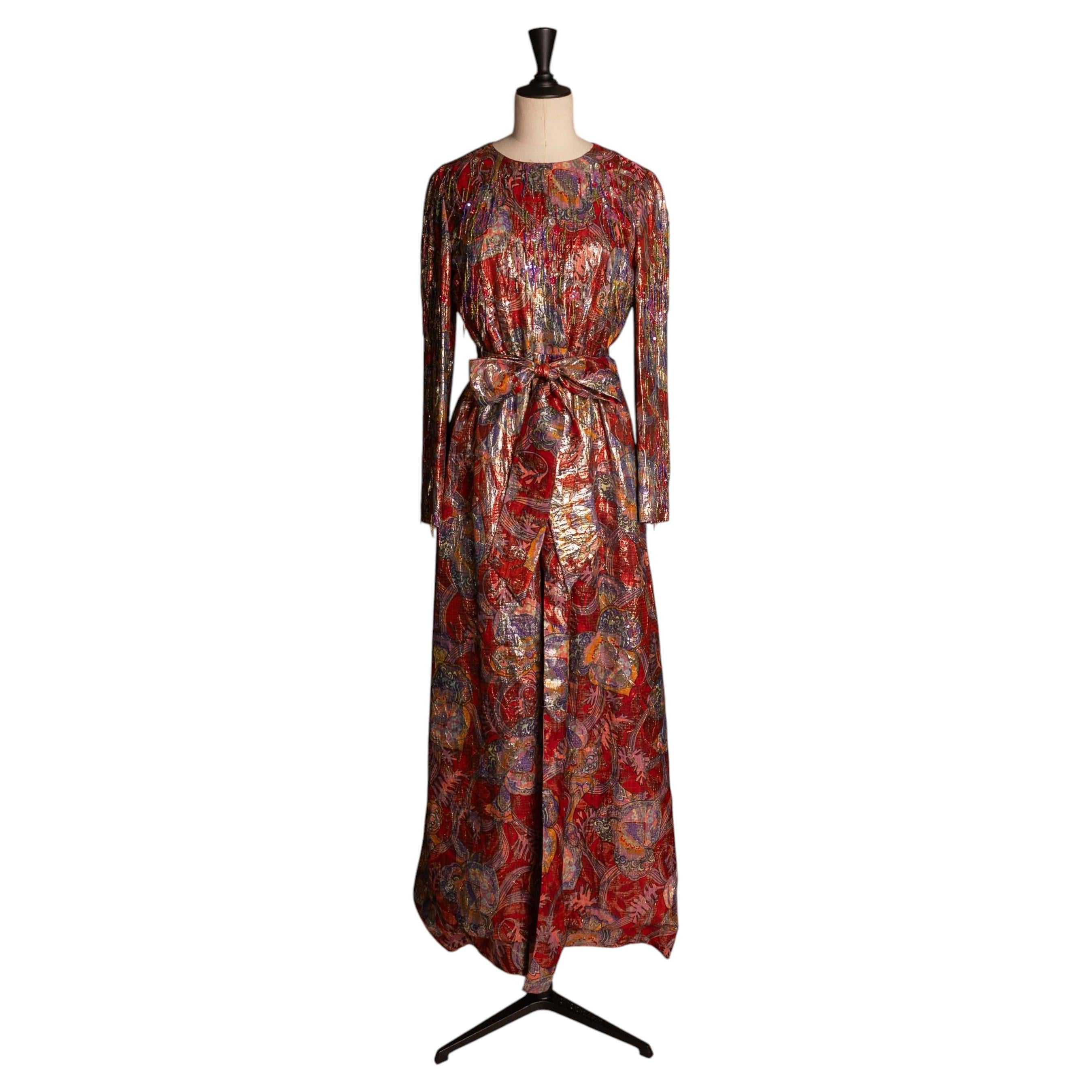 Dior-Lamé-Kleid von Marc Bohan, um 1970