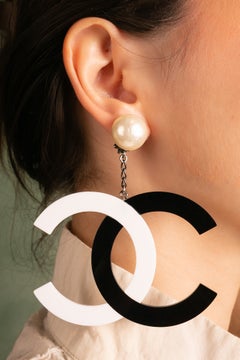 Chanel earrings by Karl Lagerfeld, Summer 1996