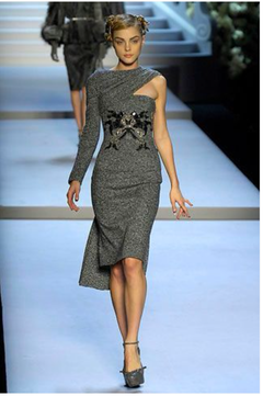Christian Dior bustier dress 'Furs and pleats' by John Galliano Winter 2007
