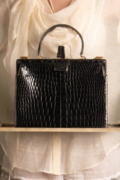 Bolso «404» de Hermes de piel de cocodrilo, de entre 1960 y 1963