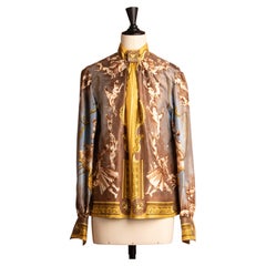 Hermès "Dogs and Valets" blouse by Charles J. Hallo circa 1963