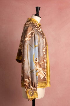 Hermès "Dogs and Valets" blouse by Charles J. Hallo circa 1963