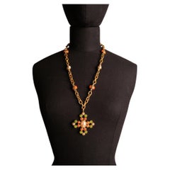 Chanel cross necklace by Karl Lagerfeld Spring-Summer 1992