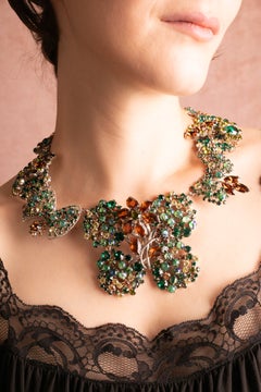Collier « fleur » Christian Dior, créé par Gianfranco Ferré, vers 1990