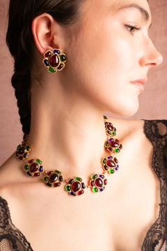 Glass paste jewelry by the Gripoix workshop circa 1990