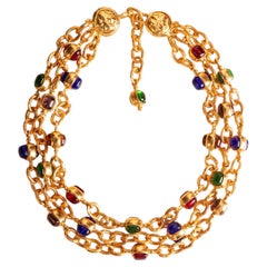 Collier ras-de-cou Chanel par Karl Lagerfeld circa 1990