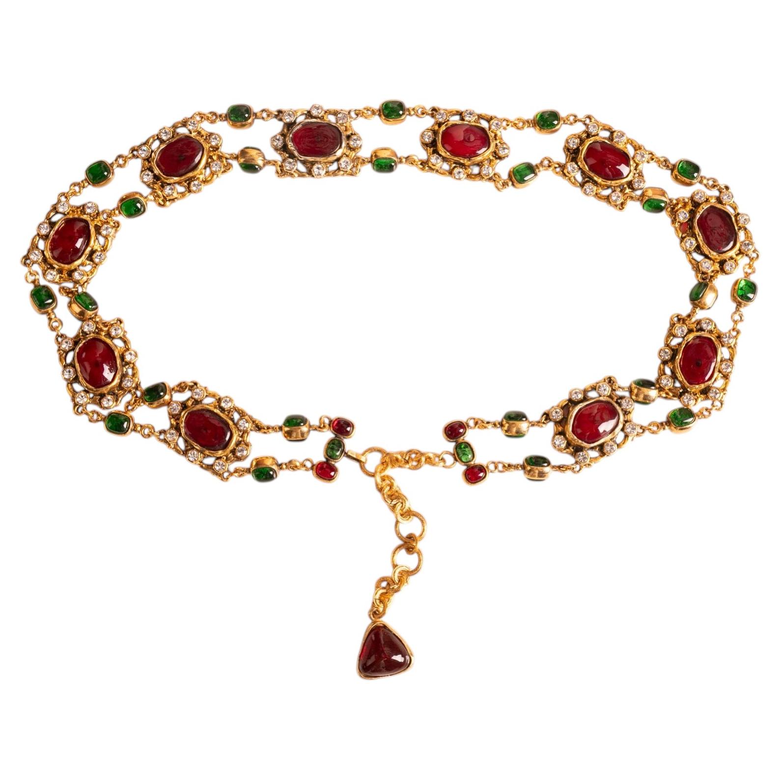 Cinturón de Chanel diseñado por Karl Lagerfeld, 1984 en venta