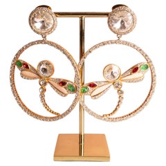 Valentino earrings 'Dragonfly' by Valentino Garavani Haute Couture circa 1990