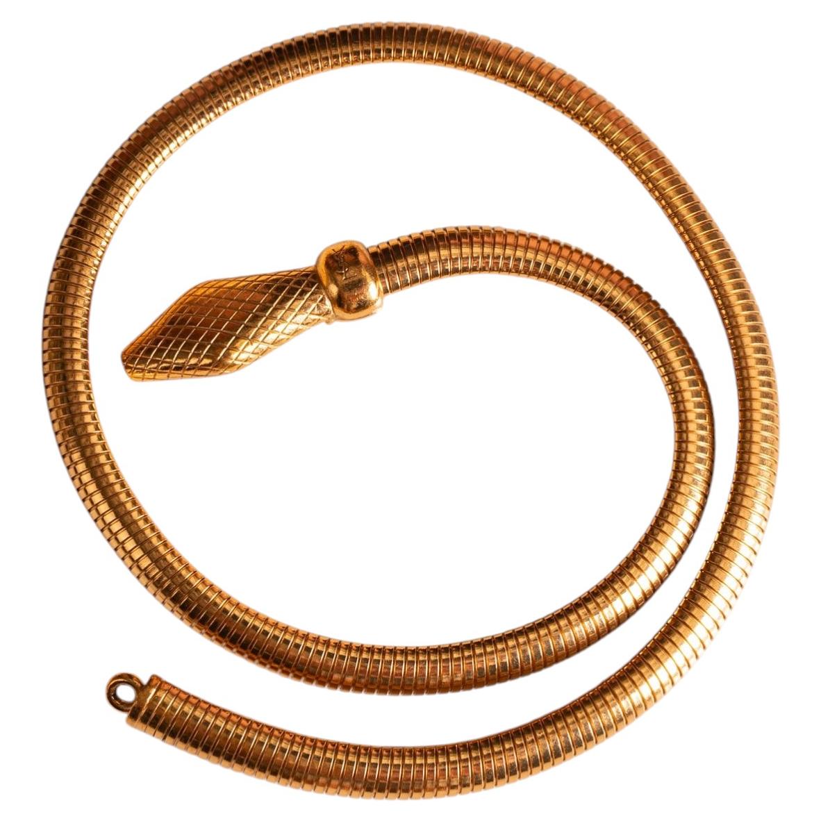 Cinturón «Snake» de Yves Saint Laurent, de la colección de alta costura de Yves Saint Laurent, de alrededor de 1985
