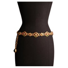 Chanel byzantine belt by Karl Lagerfeld circa 1985