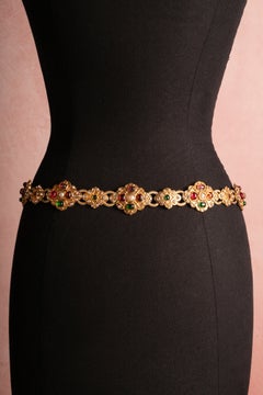 Chanel byzantine belt by Karl Lagerfeld circa 1985