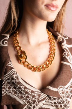 Chanel turnlock necklace by Karl Lagerfeld Fall 1995