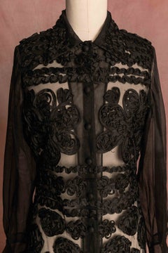 Vestido camisero de Sitbon, diseñado por Sophie Sitbon, de alrededor de 1990