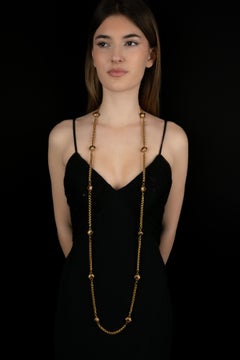 Chanel sautoir necklace by Karl Lagerfeld circa 1988