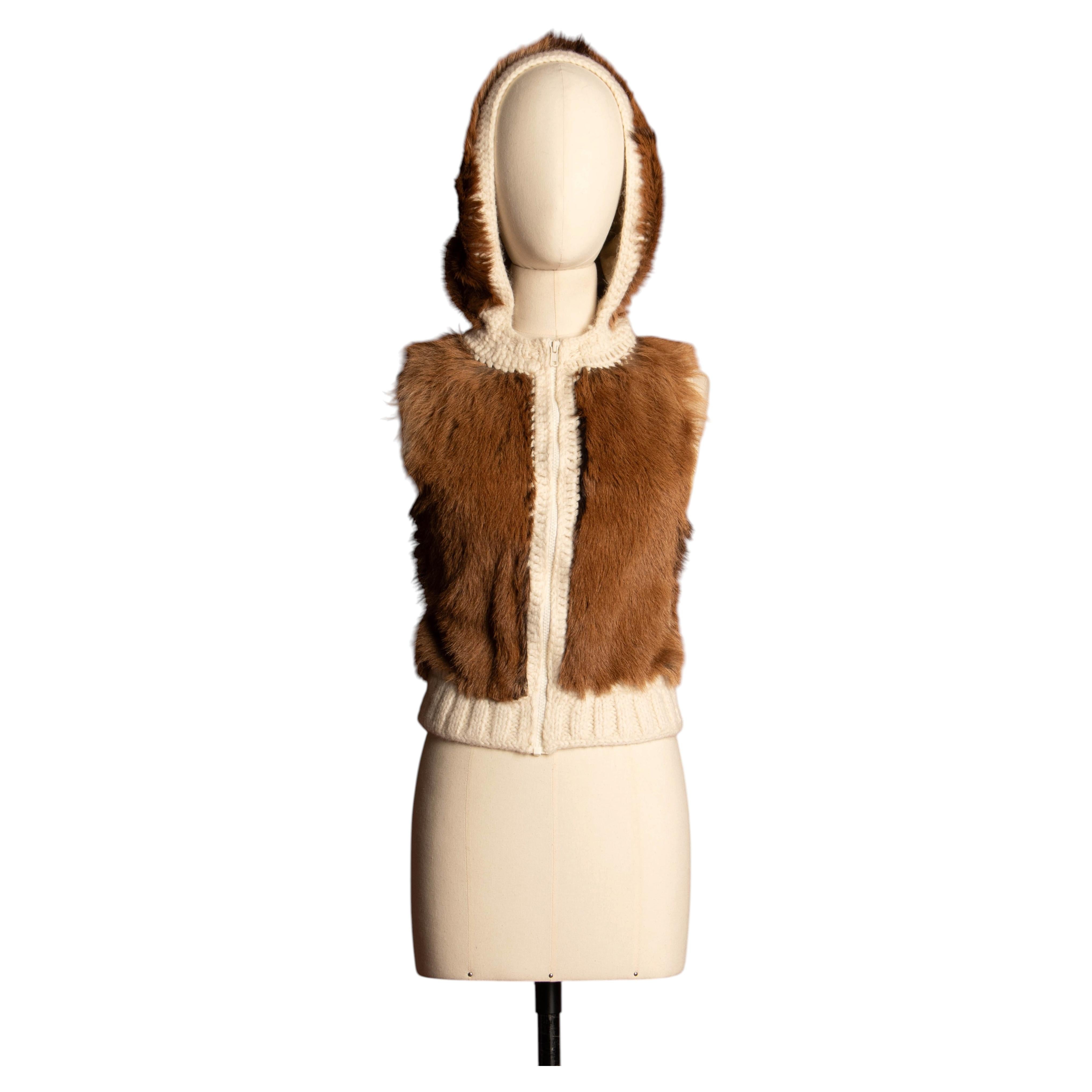 Dior cardigan 'Rave Technicolor' by John Galliano Fall-Winter 2001 For Sale