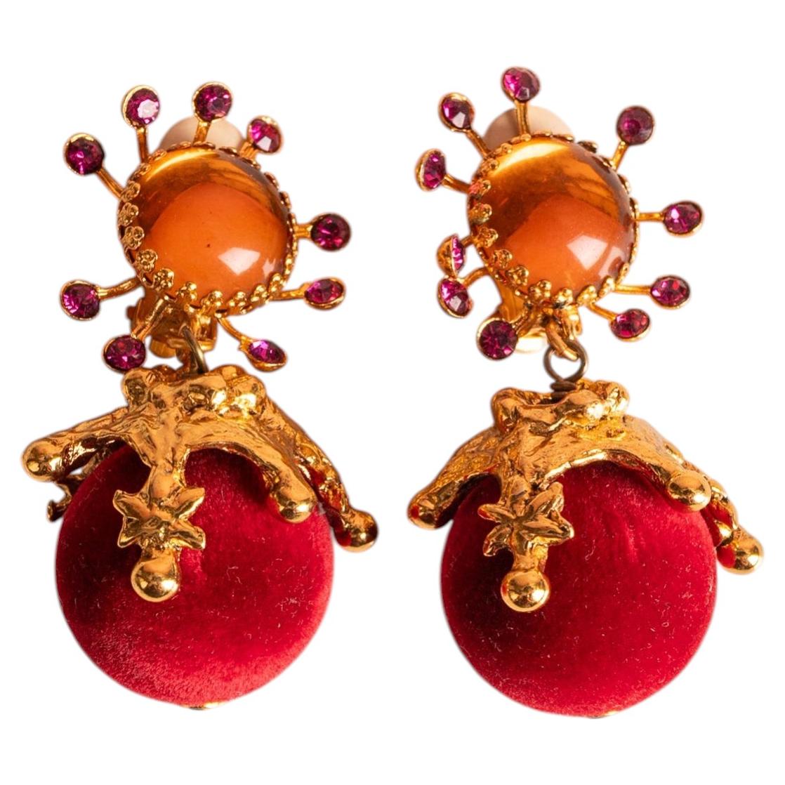 Christian Lacroix earrings by Christian Lacroix circa 1990
