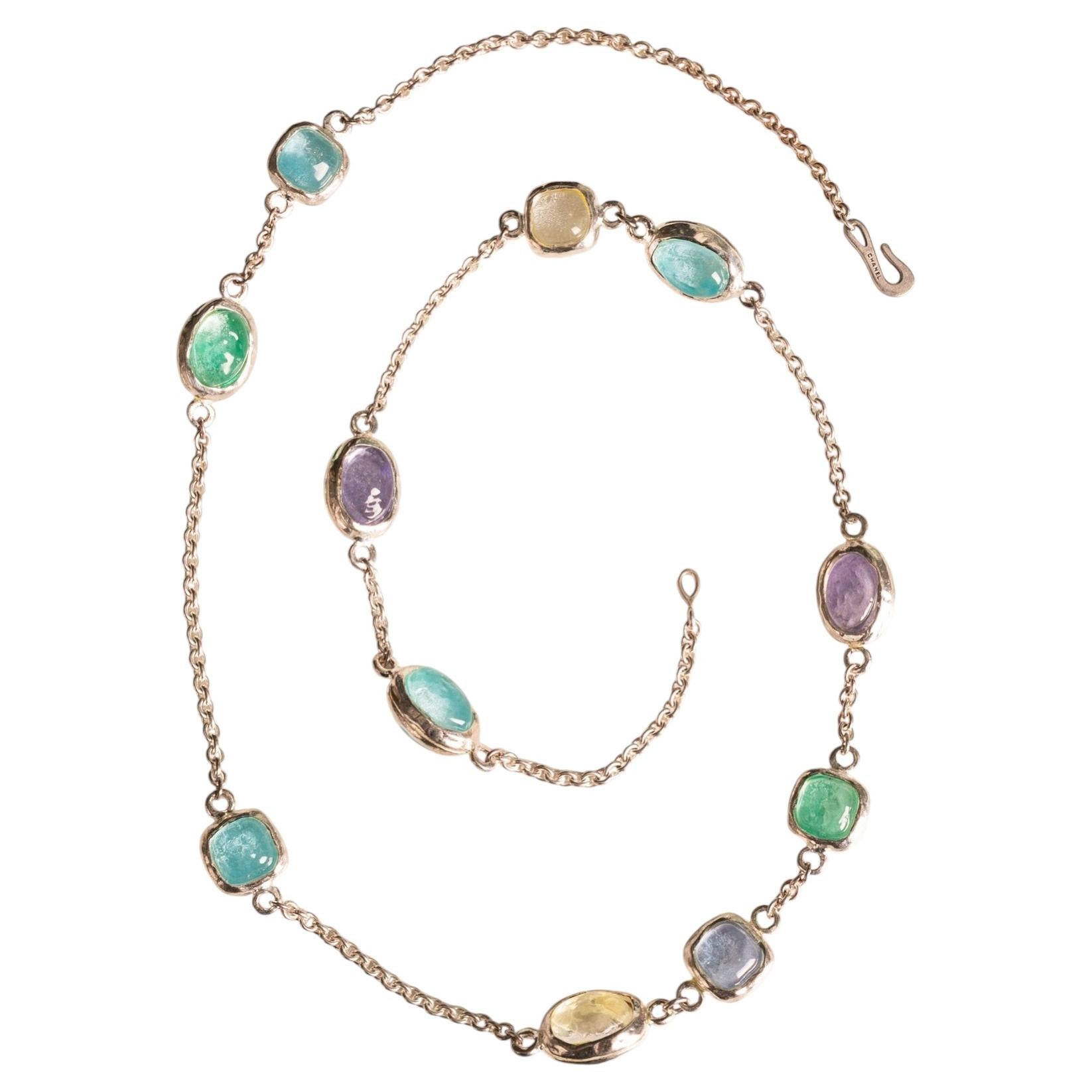 Collier Chanel signé Karl Lagerfeld, été 1998 en vente