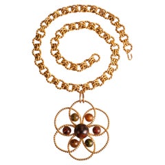 Collana Yves Saint Laurent firmata Roger Scemama Haute Couture, intorno al 1960