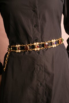 Chanel byzantine belt by Karl Lagerfeld 1985