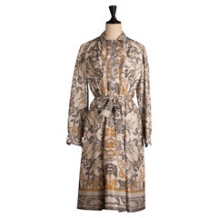 Hermes dress 'Early America' by Françoise de la Perrière circa 1981