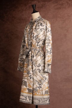 Hermes dress 'Early America' by Françoise de la Perrière circa 1981