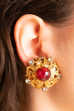 Chanel earrings by Coco Chanel circa 1960