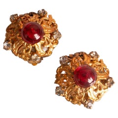 Chanel earrings by Coco Chanel circa 1960