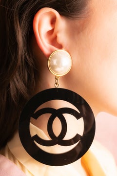 Chanel earrings by Karl Lagerfeld Spring 1992