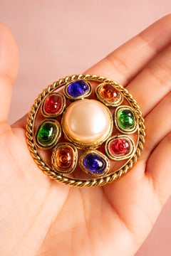 Chanel brooch by Karl Lagerfeld Fall 1990