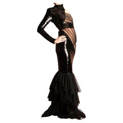 Versace Vesace mermaid dress by Donatella Versace circa 2013