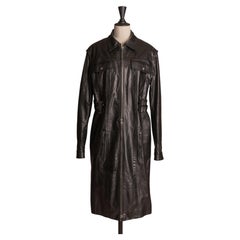 Christian Dior leather coat by John Galliano summer 2000