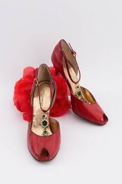 Dolce & Gabbana red leather pumps