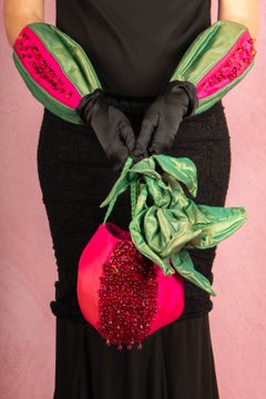 Canovas purse bag and gloves by Isabel Canovas circa 1980