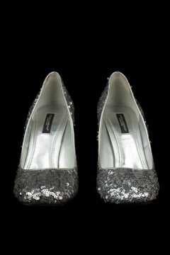 Dolce & Gabbana sequined heels