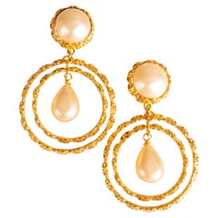 Chanel earrings by Karl Lagerfeld, Summer 1992
