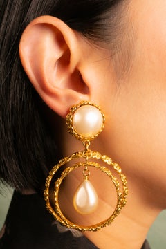 Chanel earrings by Karl Lagerfeld, Summer 1992