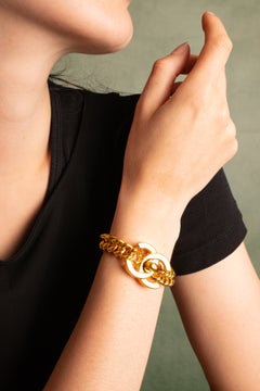 Chanel turnlock bracelet by Karl Lagerfeld Fall 1995