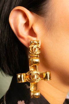 Chanel earrings by Karl Lagerfeld Spring 1994