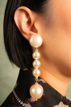 Chanel earrings by Karl Lagerfeld Fall 1991