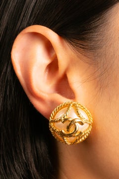 Chanel earrings by Karl Lagerfeld Fall 1995