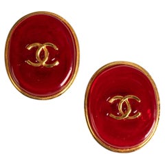 Chanel earrings 'Bottes et chemises blanches' by Karl Lagerfeld Fall 1993