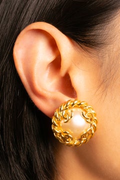 Chanel earrings by Karl Lagerfeld Fall 1995