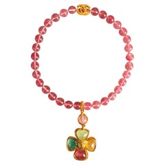 Chanel clover necklace by Karl Lagerfeld Spring 1996